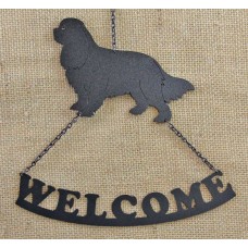 CAVALIER KING CHARLES SPANIEL WELCOME SIGN